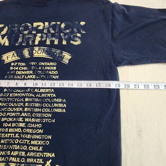 Bayside Dropkick Murphys Band Anchors Up Concert T-Shirt Mens Medium - Picture 7 of 7